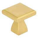 Elements [449BG] Die Cast Zinc Cabinet Knob - Hadly Series - Brushed Gold Finish - 1&quot; Sq.