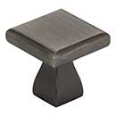 Elements [449BNBDL] Die Cast Zinc Cabinet Knob - Hadly Series - Brushed Pewter Finish - 1&quot; Sq.