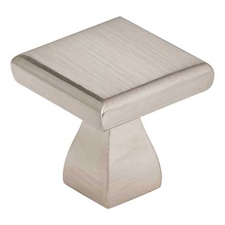 Elements [449SN] Die Cast Zinc Cabinet Knob - Hadly Series - Satin Nickel Finish - 1&quot; Sq.