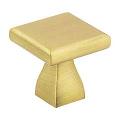 Elements [449BG] Die Cast Zinc Cabinet Knob - Hadly Series - Brushed Gold Finish - 1&quot; Sq.