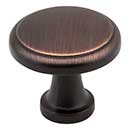 Elements [3970-DBAC] Die Cast Zinc Cabinet Knob - Kenner Series - Brushed Oil Rubbed Bronze Finish - 1 3/16&quot; Dia.