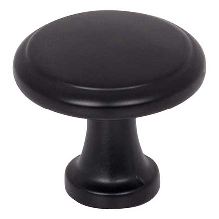 Elements [3970-MB] Die Cast Zinc Cabinet Knob - Kenner Series - Matte Black Finish - 1 3/16&quot; Dia.