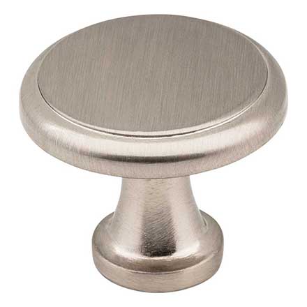 Elements [3970-SN] Die Cast Zinc Cabinet Knob - Kenner Series - Satin Nickel Finish - 1 3/16" Dia.