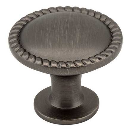 Elements [Z115BNBDL] Die Cast Zinc Cabinet Knob - Lindos Series - Brushed Pewter Finish - 1 1/4&quot; Dia.