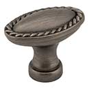 Elements [Z115L-BNBDL] Die Cast Zinc Cabinet Knob - Lindos Series - Brushed Pewter Finish - 1 3/8&quot; L