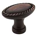Elements [Z115L-DBAC] Die Cast Zinc Cabinet Knob - Lindos Series - Brushed Oil Rubbed Bronze Finish - 1 3/8&quot; L