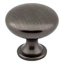 Elements [3910-BNBDL] Die Cast Zinc Cabinet Knob - Madison Series - Brushed Pewter Finish - 1 3/16&quot; Dia.