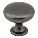 Elements [3910-DACM] Die Cast Zinc Cabinet Knob - Madison Series - Gun Metal Finish - 1 3/16&quot; Dia.