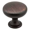 Elements [3910-DBAC] Die Cast Zinc Cabinet Knob - Madison Series - Brushed Oil Rubbed Bronze Finish - 1 3/16&quot; Dia.