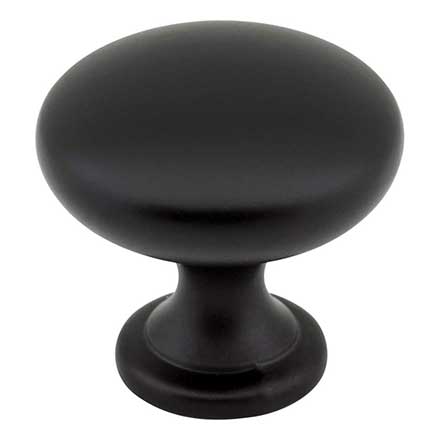 Elements [3910-MB] Die Cast Zinc Cabinet Knob - Madison Series - Matte Black Finish - 1 3/16" Dia.