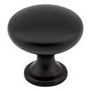Elements [3910-MB] Die Cast Zinc Cabinet Knob - Madison Series - Matte Black Finish - 1 3/16&quot; Dia.