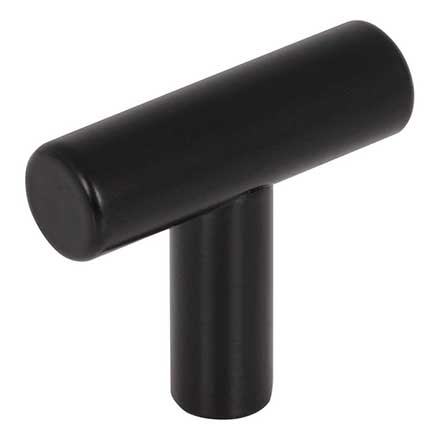 Elements [39SSMB] Hollow Stainless Steel Cabinet T-Knob - Naples Series - Matte Black Finish - 1 9/16&quot; L