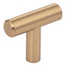 Elements [40SBZ] Plated Steel Cabinet T-Knob - Naples Series - Satin Bronze Finish - 1 9/16&quot; L