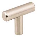 Elements [40SN] Plated Steel Cabinet T-Knob - Naples Series - Satin Nickel Finish - 1 9/16&quot; L