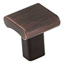 Elements [183DBAC] Die Cast Zinc Cabinet Knob - Park Series - Brushed Oil Rubbed Bronze Finish - 1&quot; Sq.