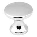 Elements [3915-PC] Die Cast Zinc Cabinet Knob - Slade Series - Polished Chrome Finish - 1&quot; Dia.