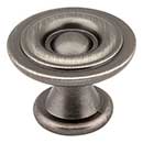 Elements [575BNBDL] Die Cast Zinc Cabinet Knob - Syracuse Series - Brushed Pewter Finish - 1 3/16&quot; Dia.
