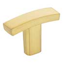 Elements [859T-BG] Die Cast Zinc Cabinet T-Knob - Thatcher Series - Brushed Gold Finish - 1 1/2&quot; L