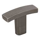 Elements [859T-BNBDL] Die Cast Zinc Cabinet T-Knob - Thatcher Series - Brushed Pewter Finish - 1 1/2&quot; L
