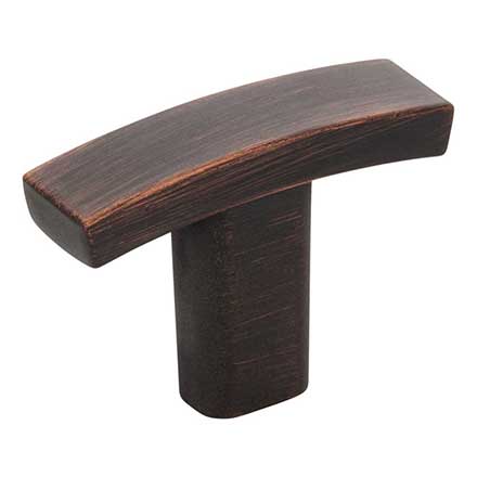 Elements [859T-DBAC] Die Cast Zinc Cabinet T-Knob - Thatcher Series - Brushed Oil Rubbed Bronze Finish - 1 1/2" L