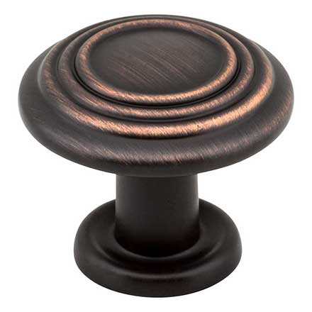 Elements [110DBAC] Die Cast Zinc Cabinet Knob - Vienna Series - Brushed Oil Rubbed Bronze Finish - 1 1/4&quot; Dia.