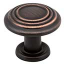 Elements [110DBAC] Die Cast Zinc Cabinet Knob - Vienna Series - Brushed Oil Rubbed Bronze Finish - 1 1/4" Dia.