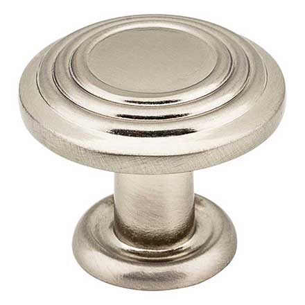 Elements [110SN] Die Cast Zinc Cabinet Knob - Vienna Series - Satin Nickel Finish - 1 1/4&quot; Dia.