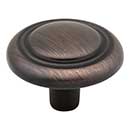 Elements [202DBAC] Die Cast Zinc Cabinet Knob - Vienna Series - Brushed Oil Rubbed Bronze Finish - 1 1/4&quot; Dia.