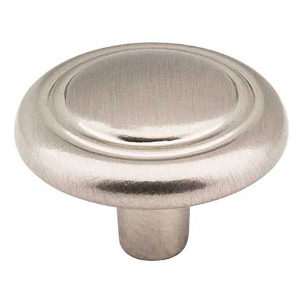 Elements [202SN] Die Cast Zinc Cabinet Knob - Vienna Series - Satin Nickel Finish - 1 1/4&quot; Dia.