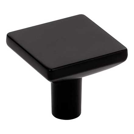 Elements [827MB] Die Cast Zinc Cabinet Knob - Walker 1 Series - Matte Black Finish - 1 1/4&quot; Sq.