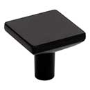 Elements [827MB] Die Cast Zinc Cabinet Knob - Walker 1 Series - Matte Black Finish - 1 1/4" Sq.