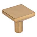 Elements [827SBZ] Die Cast Zinc Cabinet Knob - Walker 1 Series - Satin Bronze Finish - 1 1/4" Sq.