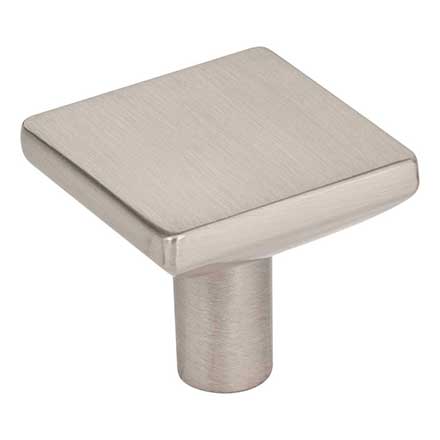 Elements [827SN] Die Cast Zinc Cabinet Knob - Walker 1 Series - Satin Nickel Finish - 1 1/4&quot; Sq.