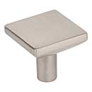 Elements [827SN] Die Cast Zinc Cabinet Knob - Walker 1 Series - Satin Nickel Finish - 1 1/4" Sq.