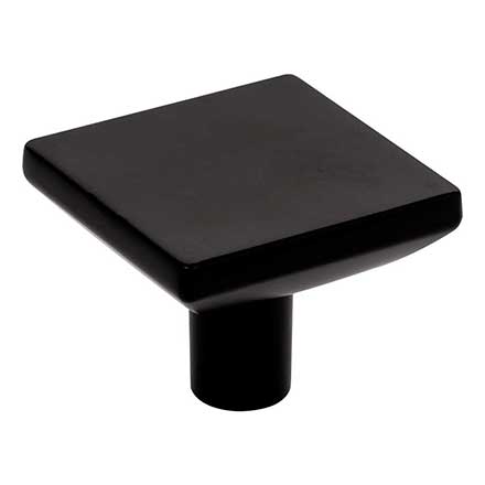 Elements [827L-MB] Die Cast Zinc Cabinet Knob - Walker 1 Series - Matte Black Finish - 1 5/8&quot; Sq.