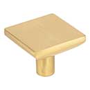 Elements [827L-BG] Die Cast Zinc Cabinet Knob - Walker 1 Series - Brushed Gold Finish - 1 5/8&quot; Sq.