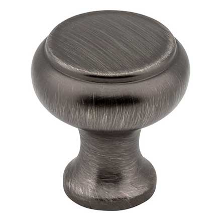 Elements [3898BNBDL] Die Cast Zinc Cabinet Knob - Westbury Series - Brushed Pewter Finish - 1 3/16&quot; Dia.