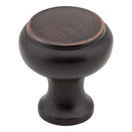 Elements [3898DBAC] Die Cast Zinc Cabinet Knob - Westbury Series - Brushed Oil Rubbed Bronze Finish - 1 3/16&quot; Dia.