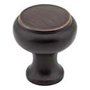 Elements [3898DBAC] Die Cast Zinc Cabinet Knob - Westbury Series - Brushed Oil Rubbed Bronze Finish - 1 3/16&quot; Dia.