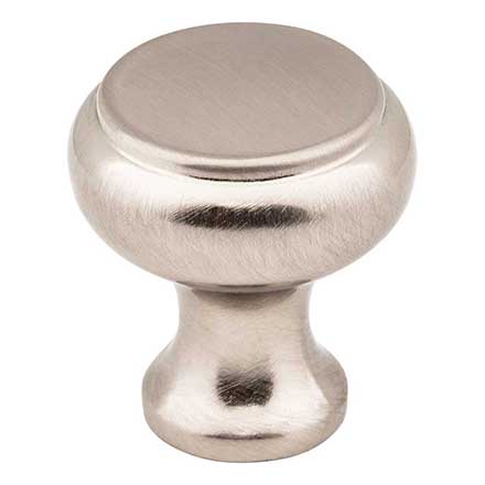 Elements [3898SN] Die Cast Zinc Cabinet Knob - Westbury Series - Satin Nickel Finish - 1 3/16&quot; Dia.