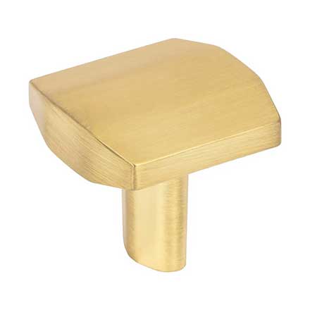 Elements [641BG] Die Cast Zinc Cabinet Knob - William Series - Brushed Gold Finish - 1 1/4&quot; Sq.