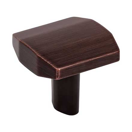 Elements [641DBAC] Die Cast Zinc Cabinet Knob - William Series - Brushed Oil Rubbed Bronze Finish - 1 1/4&quot; Sq.