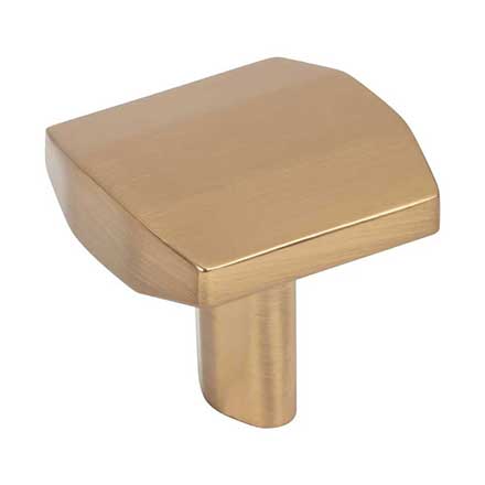 Elements [641SBZ] Die Cast Zinc Cabinet Knob - William Series - Satin Bronze Finish - 1 1/4&quot; Sq.