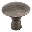 Elements [988BNBDL] Die Cast Zinc Cabinet Knob - Zachary Series - Brushed Pewter Finish - 1 1/16&quot; Dia.