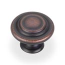 Elements [107DBAC] Die Cast Zinc Cabinet Knob - Arcadia Series - Brushed Oil Rubbed Bronze Finish - 1 1/4" Dia.