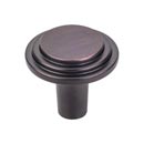 Elements [331DBAC] Die Cast Zinc Cabinet Knob - Calloway Series - Brushed Oil Rubbed Bronze Finish - 1 1/8" Dia.