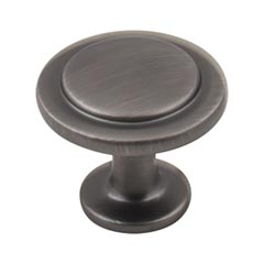 Elements [3960-BNBDL] Die Cast Zinc Cabinet Knob - Gatsby Series - Brushed Pewter Finish - 1 1/4&quot; Dia.