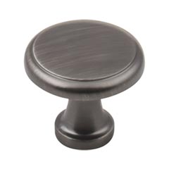 Elements [3970-BNBDL] Die Cast Zinc Cabinet Knob - Gatsby Series - Brushed Pewter Finish - 1 3/16&quot; Dia.