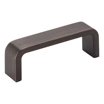 Elements [193-3DBAC] Die Cast Zinc Cabinet Pull Handle - Asher Series - Standard Size - Brushed Oil Rubbed Bronze Finish - 3&quot; C/C - 3 1/4&quot; L