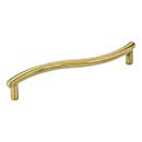 Elements [Z205BB] Die Cast Zinc Cabinet Pull Handle - Capri Series - Oversized - Brushed Brass Finish - 128mm C/C - 5 3/4&quot; L